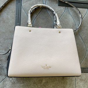 Kate Spade Leila Medium Triple Compartment Satchel Mixed Material